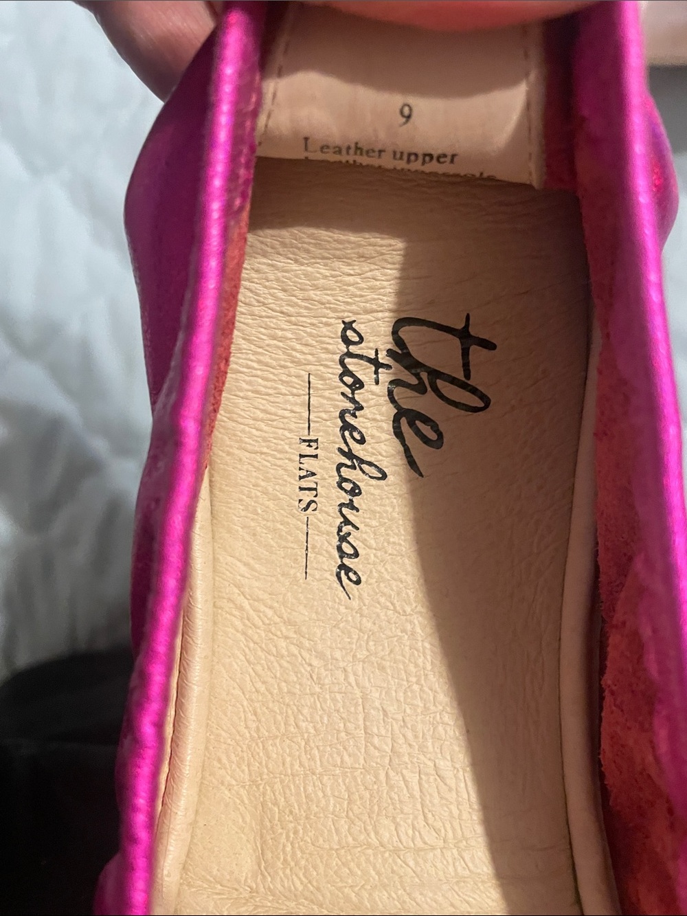 The Storehouse Flats iridescent fuschia pink ballet flats - Picture 5 of 5